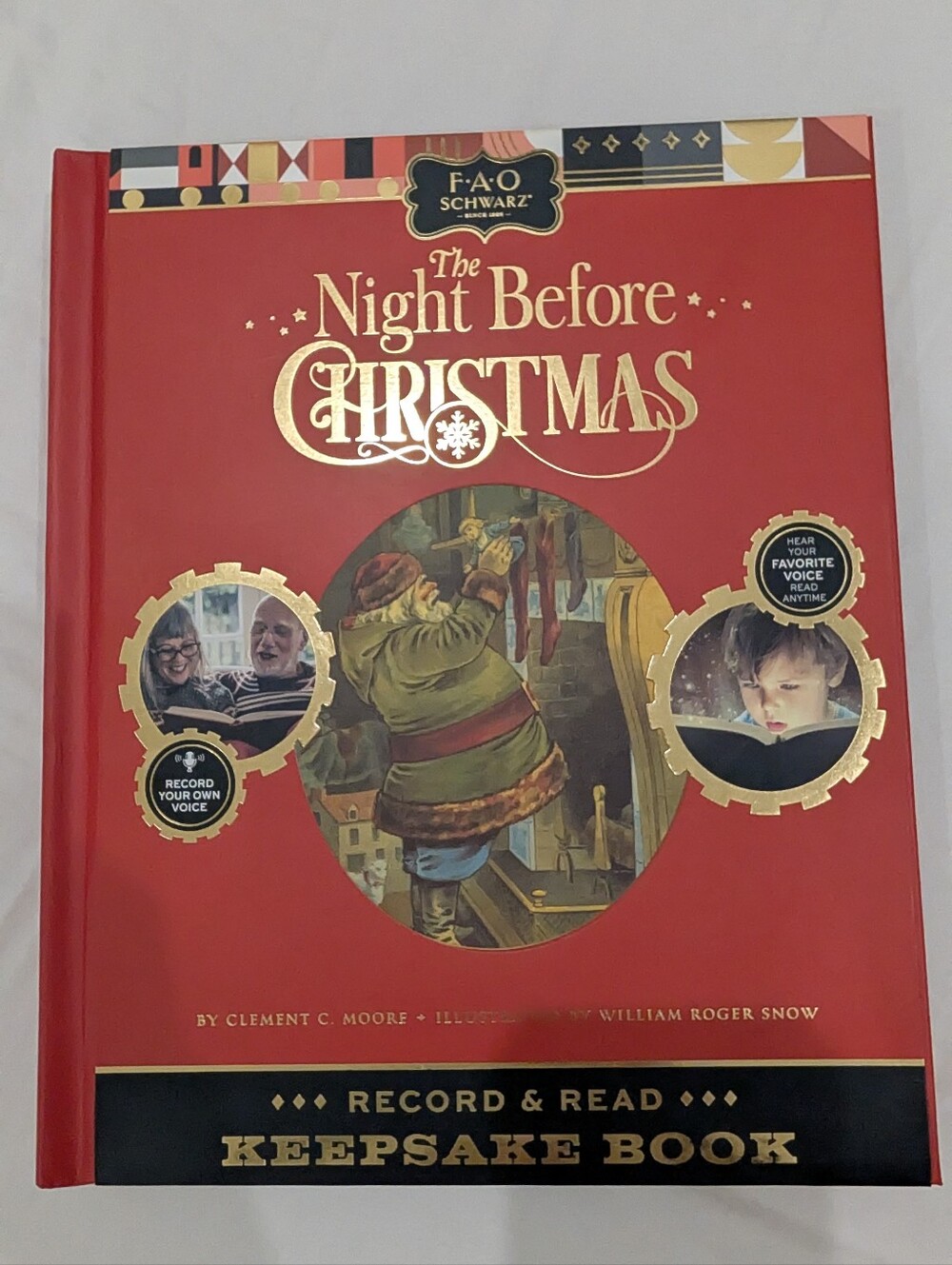 FAO Schwarz The Night Before Christmas Record & Read Keepsake Book